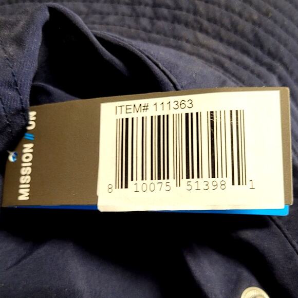 Mission Cooling Bucket Hat- UPF 50, 3” Wide Brim - One Size, Navy Blue - Picture 4 of 4